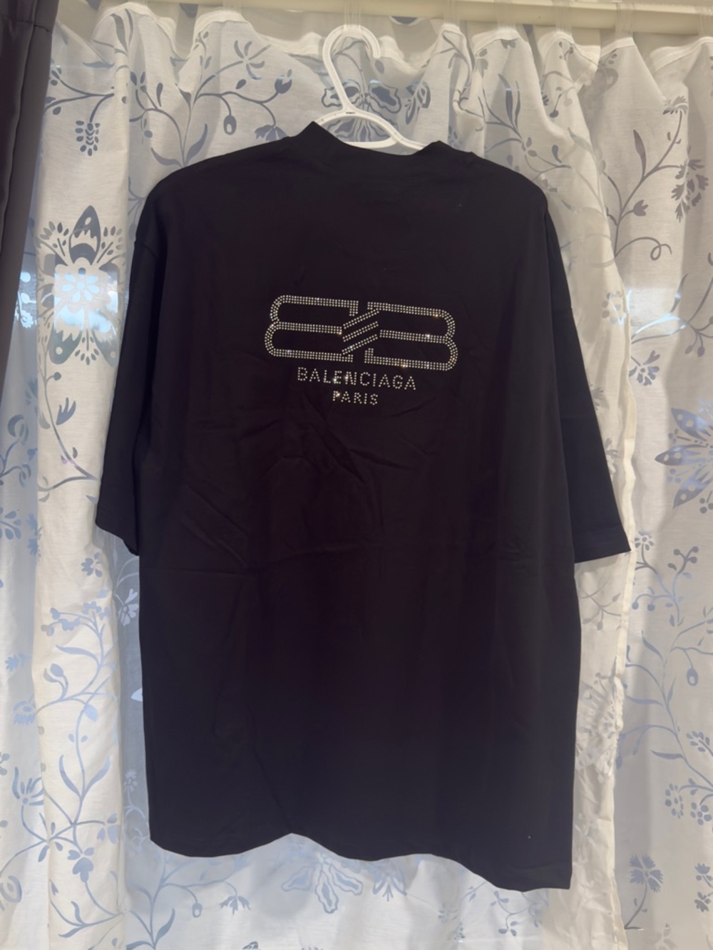 Balenciaga Paris Black Logo T-Shirt large oversized like XL